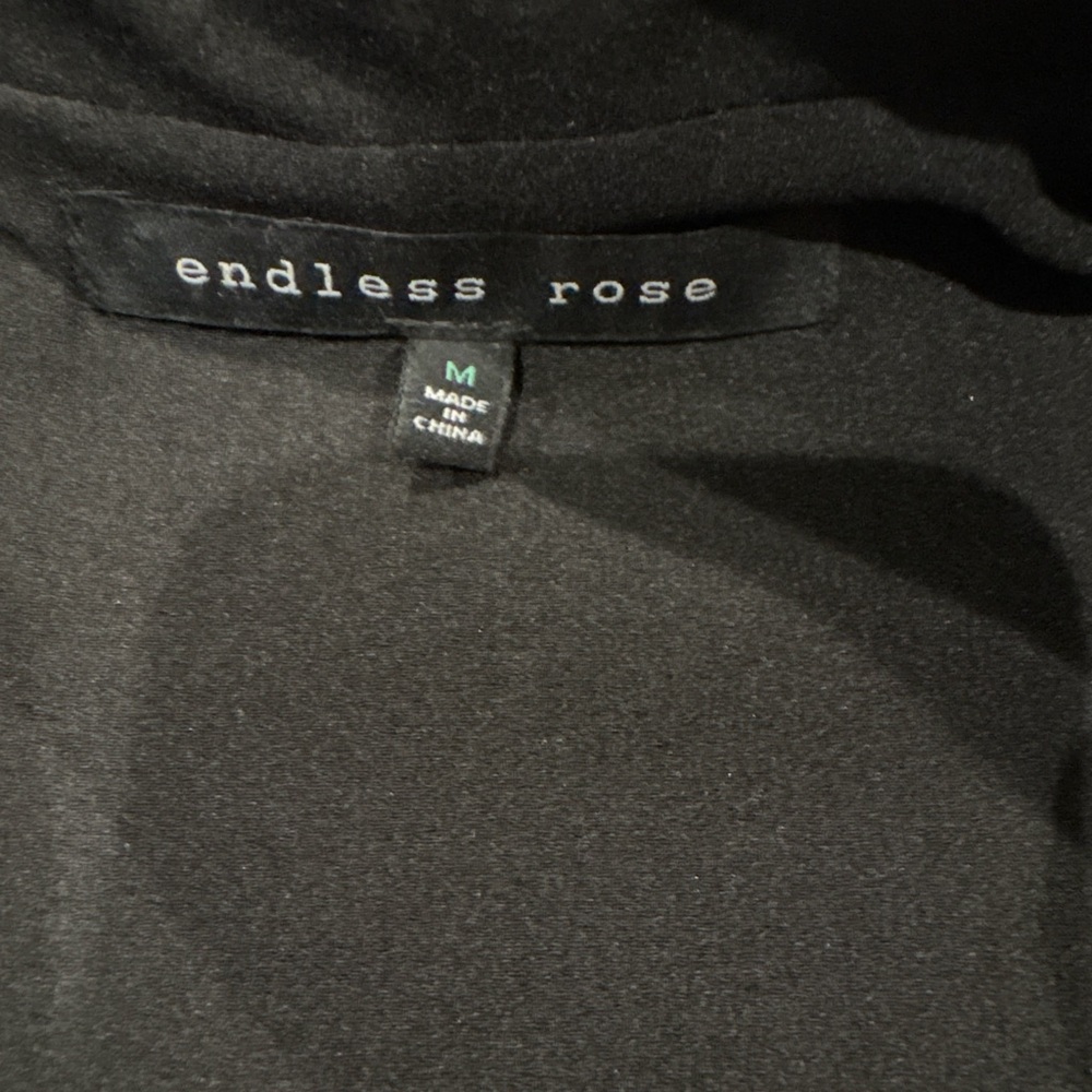 Endless Rose Black Sleeveless Nlazer Mini Dress Size M Double Breasted - Picture 8 of 8